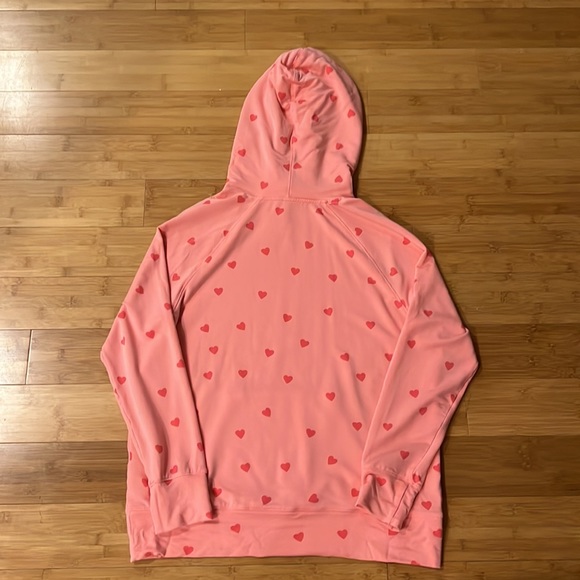 Stripe & Stare hoodie pink Heart throb, size large, orig $120 - Picture 4 of 4